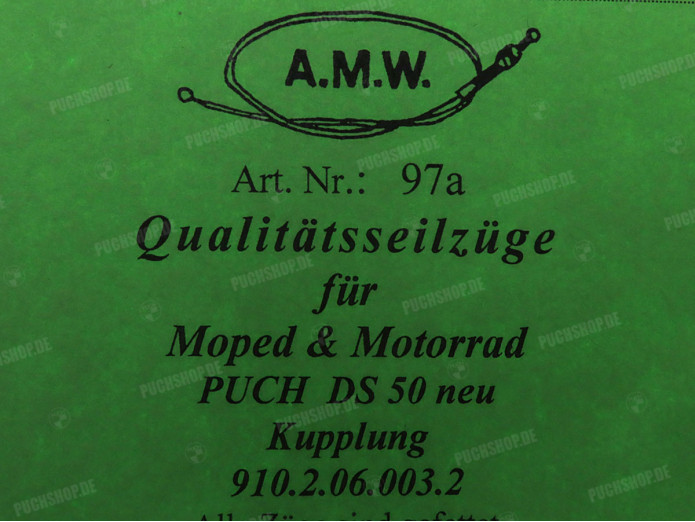 Cable Puch DS50 clutch cable A.M.W.